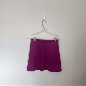 Zara Faux Suede Miniskirt, Size S